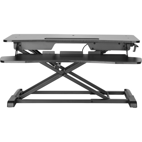 Poste de travail assis-debout Goya, Mod&egrave;le de bureau, 22" h x 31-1/2" la x 24" p, Noir PB Rental Co. Ltd.