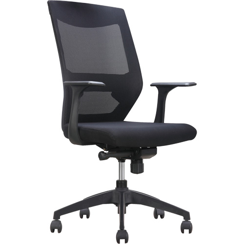 Chaise de bureau ajustable &agrave; basculement synchronis&eacute; s&eacute;rie Activ, Tissu/Mailles, Noir, Capacit&eacute; 275 lb PB Rental Co. Ltd.