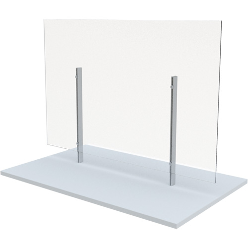 Freestanding Board Mount Sneeze Guard, 48" W x 36" H PB Rental Co. Ltd.
