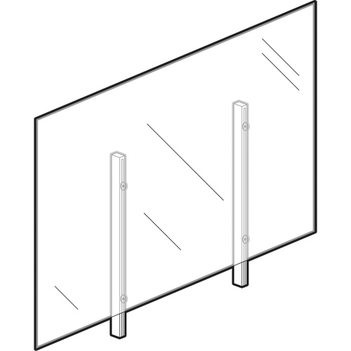 Sneeze Guard, 36" W x 36" H PB Rental Co. Ltd.