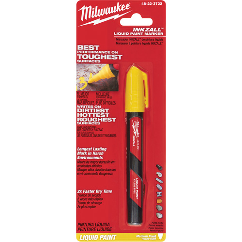 Marqueur &agrave; peinture Inkzall, Liquide, Jaune PB Rental Co. Ltd.