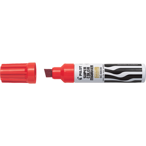 Super Colour Jumbo Permanent Marker, Red, Chisel Tip PB Rental Co. Ltd.
