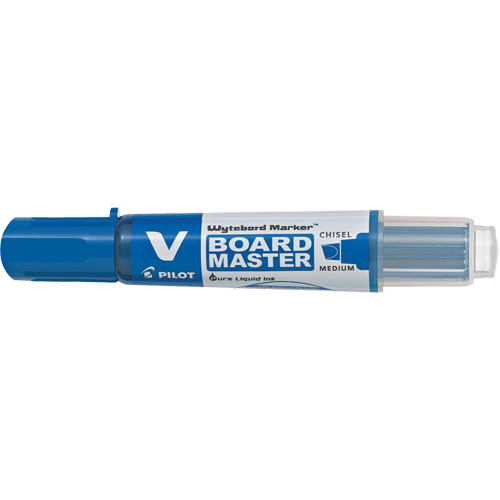 Marqueur effaçable &agrave; sec Vboard Master, Bleu, Pointe Ciseau PB Rental Co. Ltd.