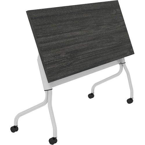 Newland Flip-Top Training Table, 24" L x 60" W x 29-1/2" H, Dark Brown PB Rental Co. Ltd.