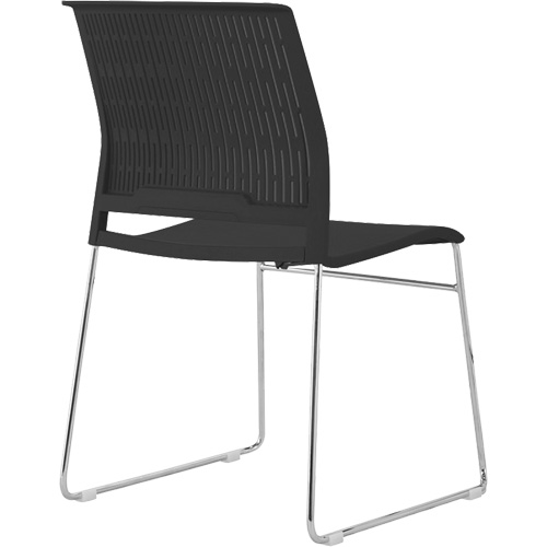 Stacking Chairs, Polypropylene, 32-3/8" High, 250 lbs. Capacity, Black PB Rental Co. Ltd.