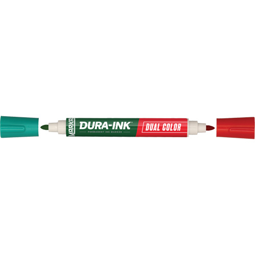 Marqueur &agrave; encre permanente et double couleur Markal Dura-Ink, Ronde, Vert/Rouge PB Rental Co. Ltd.