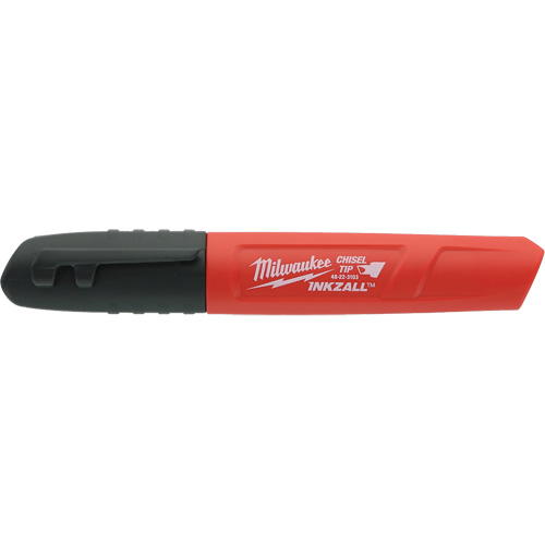 Inkzall Permanent Marker, Chisel, Black PB Rental Co. Ltd.