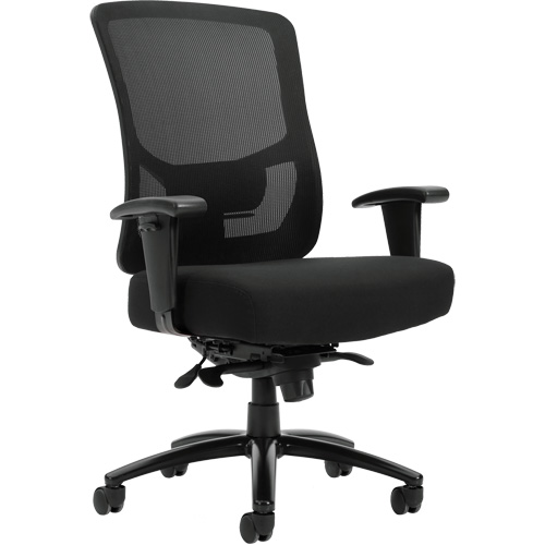 Raven 400 High-Back Heavy-Duty Synchro-Tilter, Mesh, Black, 400 lbs. Capacity PB Rental Co. Ltd.
