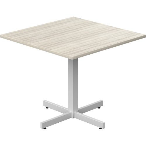 Table carr&eacute;e &agrave; hauteur r&eacute;glable Newland, 36" lo x 36" la x 29" h, Dessus de 1", Stratifi&eacute;, Havane PB Rental Co. Ltd.