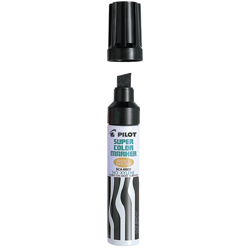 Marqueur permanent rechargeable Super Color, Ciseau, Noir PB Rental Co. Ltd.