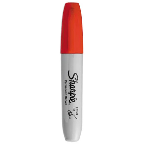 Permanent Marker, Red, Chisel Tip PB Rental Co. Ltd.