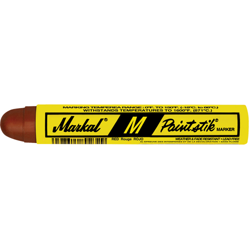 M Paintstik&reg; Paint Marker for Heat Treating, Solid Stick, Red PB Rental Co. Ltd.