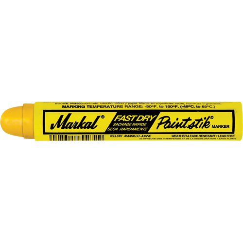 Fast Dry Paintstik&reg; Paint Marker -50° to 150°F, Solid Stick, Yellow PB Rental Co. Ltd.