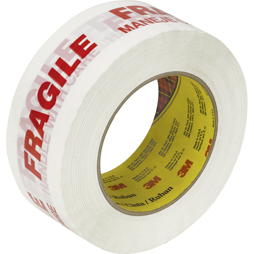 Ruban d'emballage Scotch 3771 avec message, Adh&eacute;sif Thermofusible, 2 mils, 48 mm (1-22/25") x 100 m (328') PB Rental Co. Ltd.