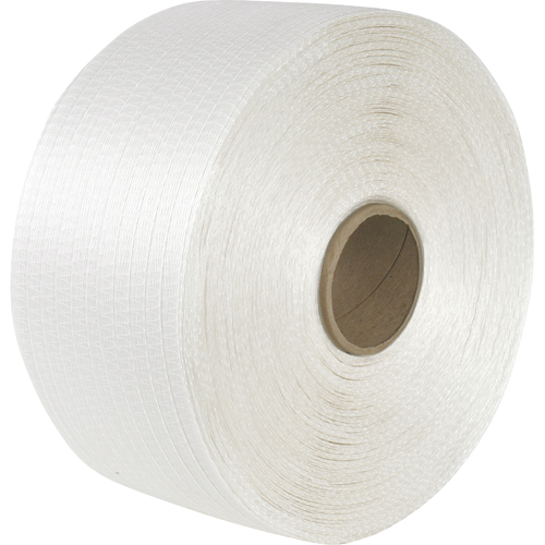 Feuillard en cordon tiss&eacute;, Cordon en polyester, 1/2" la x 3900' lo, Calibre Manuel PB Rental Co. Ltd.