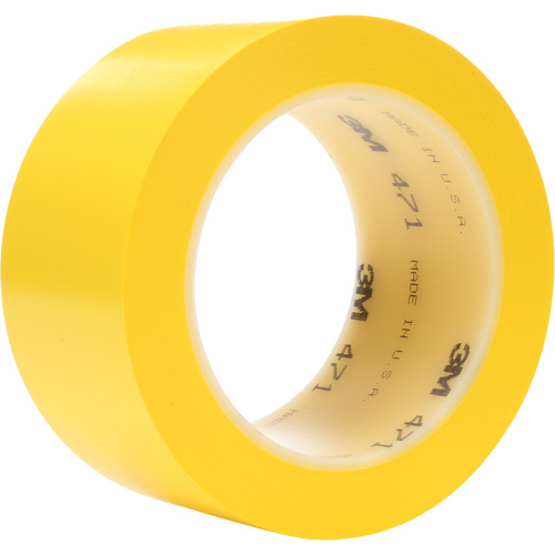 471 Vinyl Tape, 50.8 mm (2") W x 32.9 m (108') L, 5.3 mils, Yellow PB Rental Co. Ltd.