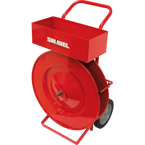 Distributeur de feuillards, Feuillard Polyester/Acier/Polypropyl&egrave;ne, Dia de noyau 16", largeur de rouleau 2,875" PB Rental Co. Ltd.