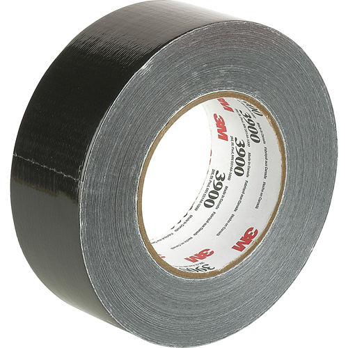 Economy Grade Coloured Duct Tape 3900, 8 mils, Black, 48 mm (2") x 55 m (180') PB Rental Co. Ltd.