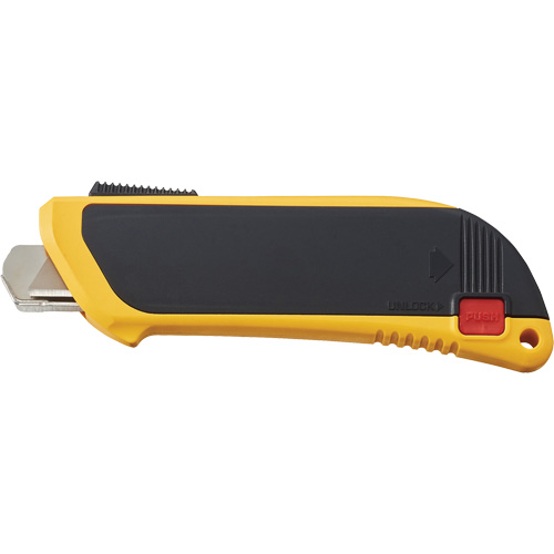 Automatic Self-Retracting Safety Knife with Guard, 10 mm, Carbon Steel, Heavy-Duty, Plastic Handle PB Rental Co. Ltd.