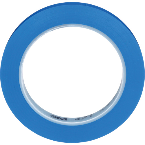 Ruban en vinyle 471, 12 mm (1/2") la x 32,9 m (108') lo, 5,3 mils, Bleu PB Rental Co. Ltd.