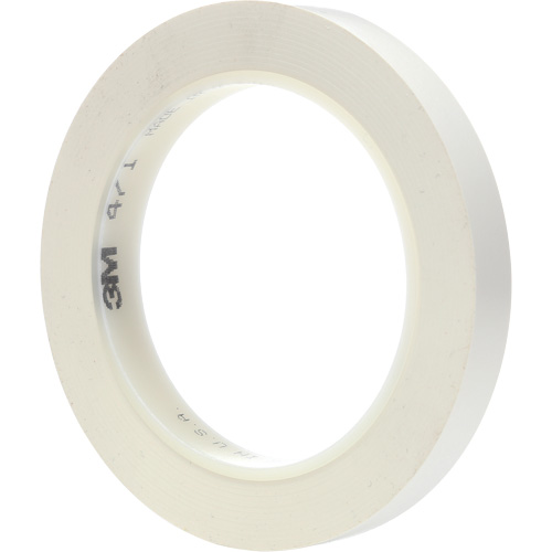 Ruban en vinyle 471, 12 mm (1/2") la x 32,9 m (108') lo, 5,3 mils, Blanc PB Rental Co. Ltd.