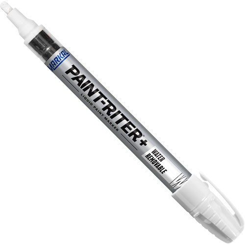 Marqueurs &agrave; la peinture nettoyable &agrave; l'eau Paint-Riter+, Liquide, Blanc PB Rental Co. Ltd.