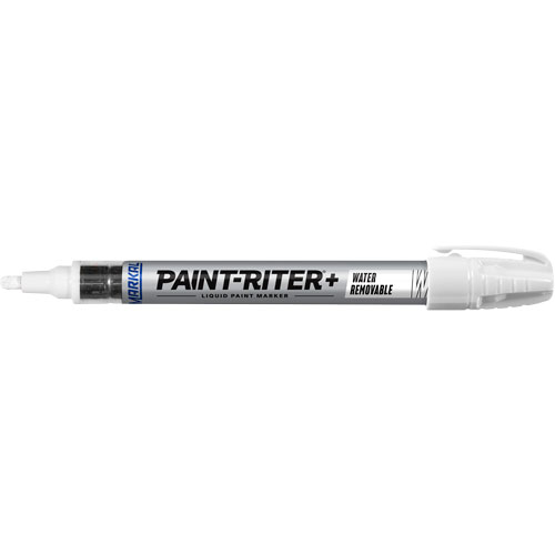 Marqueurs &agrave; la peinture nettoyable &agrave; l'eau Paint-Riter+, Liquide, Blanc PB Rental Co. Ltd.