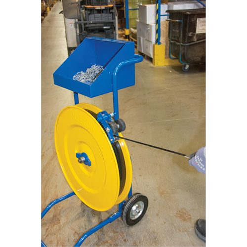 Strapping Dispenser, Polyester/Steel/Polypropylene Straps, 16"/8" Core Dia., 3"/8"/6" Roll Width PB Rental Co. Ltd.