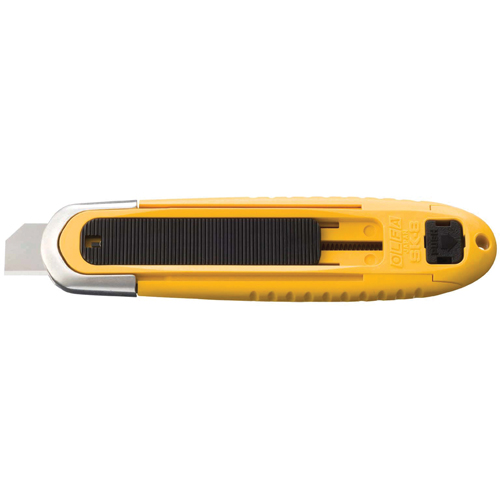 Couteau de s&eacute;curit&eacute; autor&eacute;tractable automatique, 15 mm, Acier au carbone, Prise en Plastique PB Rental Co. Ltd.