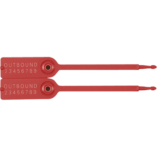 Gemini&reg; Tote Seals, 7-1/4", Plastic, Pull-Through PB Rental Co. Ltd.