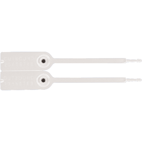 Gemini&reg; Tote Seals, 7-1/4", Plastic, Pull-Through PB Rental Co. Ltd.