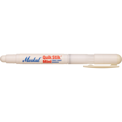 Mini marqueur de peinture Quik Stik, B&acirc;ton plein, Blanc PB Rental Co. Ltd.