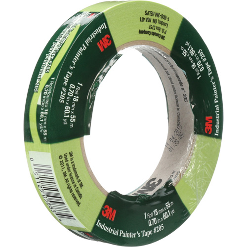 Industrial Painter's Tape 205, 18 mm (3/4") x 55 m (180'), Green PB Rental Co. Ltd.