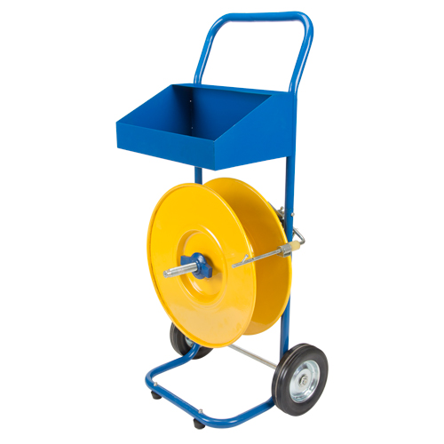 Distributeur de feuillards, Feuillard Polyester/Polypropyl&egrave;ne, Dia de noyau 8", largeur de rouleau 8" PB Rental Co. Ltd.