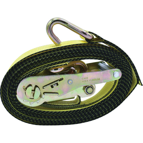 Ratchet Tie-Down, J-Hook, 2" W x 16' L, 10000 lbs. Working Load Limit PB Rental Co. Ltd.