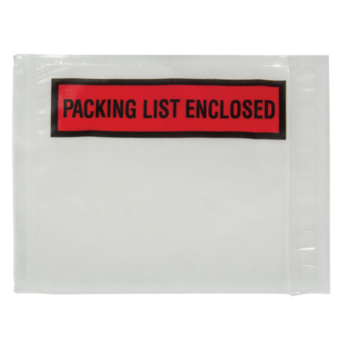 Packing List Envelope, 4-1/2" L x 5-1/2" W, Backloading Style PB Rental Co. Ltd.