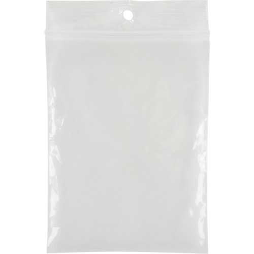 Sacs en poly, Refermable, 4" x 3", 4 mils PB Rental Co. Ltd.