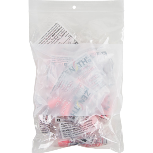 Sacs en poly avec espace inscriptible blanc, Refermable, 9" x 6", 2 mils PB Rental Co. Ltd.