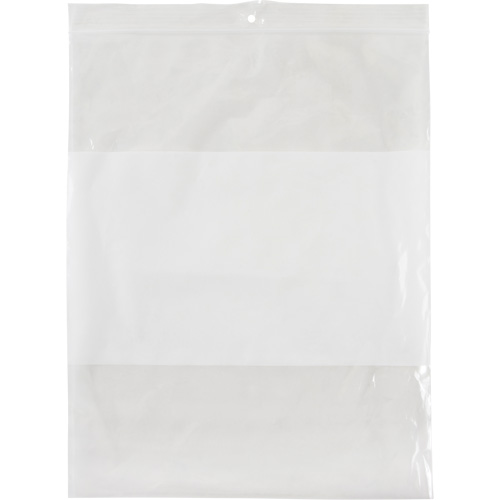 Sacs en poly avec espace inscriptible blanc, Refermable, 10" x 8", 2 mils PB Rental Co. Ltd.