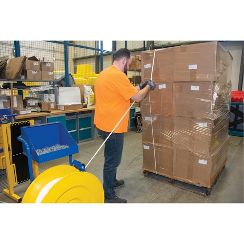 Strapping, Polypropylene, 3/8" W x 12900' L, White, Machine Grade PB Rental Co. Ltd.