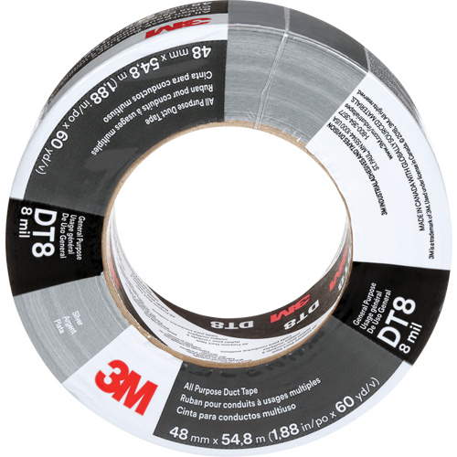 Ruban adh&eacute;sif tout usage DT8, 8 mils, Argent, 48 mm (2") x 55 m (180') PB Rental Co. Ltd.