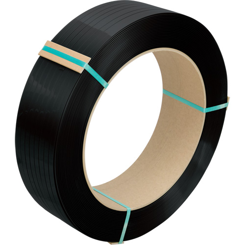 Feuillard, Polyester, 1/2" la x 5800' lo, Noir, Calibre Manuel PB Rental Co. Ltd.