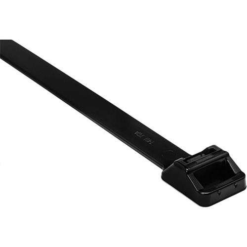Collier de serrage gros calibre, Longueur 20", R&eacute;sistance &agrave; la traction 250 lb, Noir PB Rental Co. Ltd.