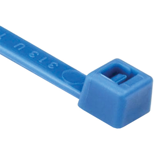 Attaches de c&acirc;bles s&eacute;rie T, Longueur 8", R&eacute;sistance &agrave; la traction 50 lb, Bleu PB Rental Co. Ltd.