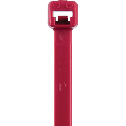 Attaches de c&acirc;bles s&eacute;rie T, Longueur 8", R&eacute;sistance &agrave; la traction 50 lb, Rouge PB Rental Co. Ltd.