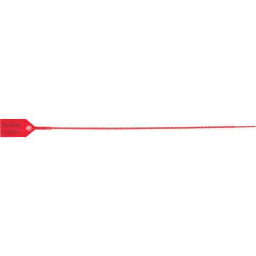 Standard-Duty Security Seal, 15", Plastic, Plastic Seal PB Rental Co. Ltd.