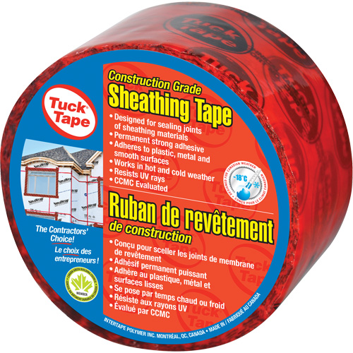 Contractors Sheathing Tape, 60 mm (2-3/8") x 55 m (180.4'), Red PB Rental Co. Ltd.