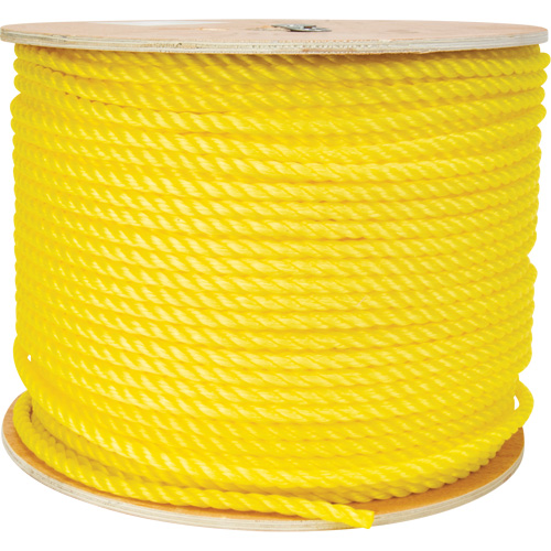 3/8" Braided Yellow Rope, Polypropylene, 630' PB Rental Co. Ltd.