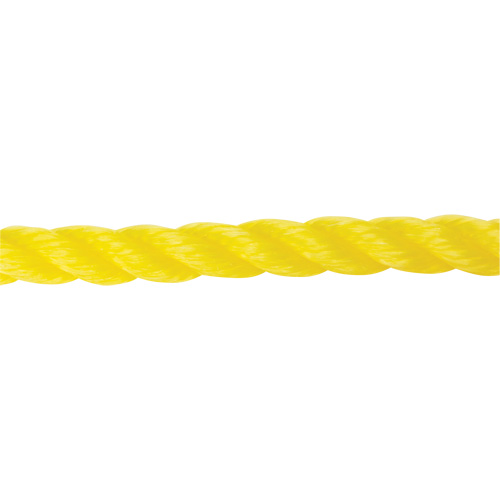 Corde jaune tress&eacute;e 5/8", Polypropyl&egrave;ne, 200' PB Rental Co. Ltd.