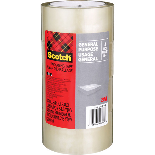 Ruban d'emballage pour l'exp&eacute;dition Scotch 175G, 48 mm (2") x 50 m (164') PB Rental Co. Ltd.